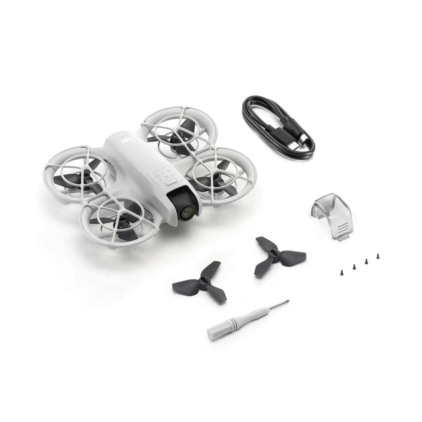 DJI Neo, Mini Drone with 4K UHD Camera for Adults, 135g Self Flying Drone that Follows You, Palm Takeoff, Subject Tracking, QuickShots, Stabilized Video, Built-In Propeller Guard (Controller-Free)