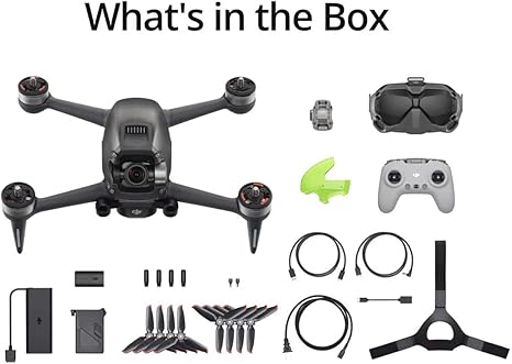 DJI FPV Explorer Combo (Goggles Integra), FPV Drone with Camera for Immersive Flight Experience, 4K/60fps, 10km HD Low-Latency Video Transmission, Emergency Brake and Hover, FAA Remote ID Compliant