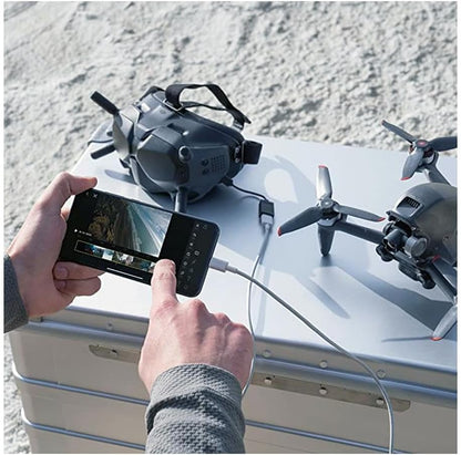 DJI FPV Explorer Combo (Goggles Integra), FPV Drone with Camera for Immersive Flight Experience, 4K/60fps, 10km HD Low-Latency Video Transmission, Emergency Brake and Hover, FAA Remote ID Compliant