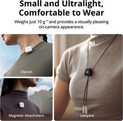 DJI Mic Mini (2 TX + 1 RX + Charging Case), Wireless Microphone for iPhone/Camera/Android, Ultralight, Detail-Rich Audio, 48h Use, Noise Cancelling, Automatic Limiting, Vlog, Streaming