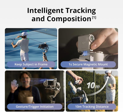 DJI RS 4 Mini, Gimbal Stabilizer for Camera Canon/Sony/Panasonic/Nikon/Fujifilm, Auto Axis Locks, 2kg/4.4lbs Payload, Intelligent Tracking, Camera Gimbal, Native Vertical Shooting