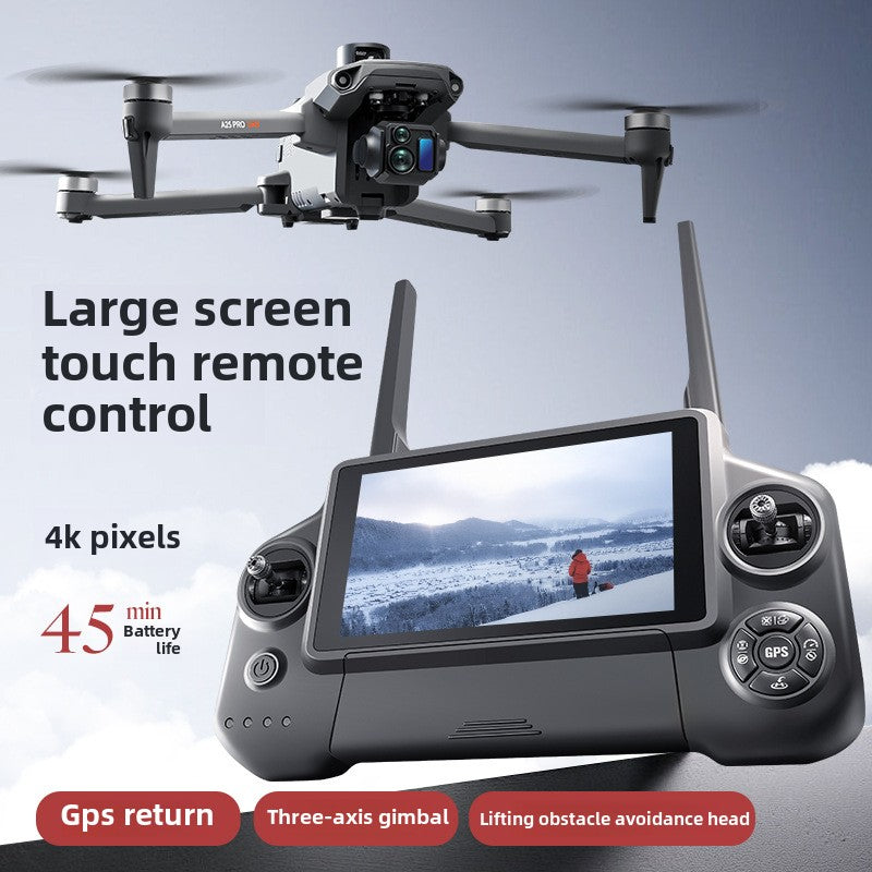 A25 PRO Professional 8K HD Drone 5.5inch Touch Screen Brushless 3-Axis Gimbal Aircraft