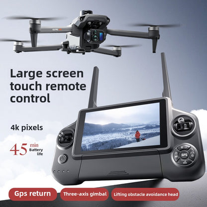 A25 PRO Professional 8K HD Drone 5.5inch Touch Screen Brushless 3-Axis Gimbal Aircraft
