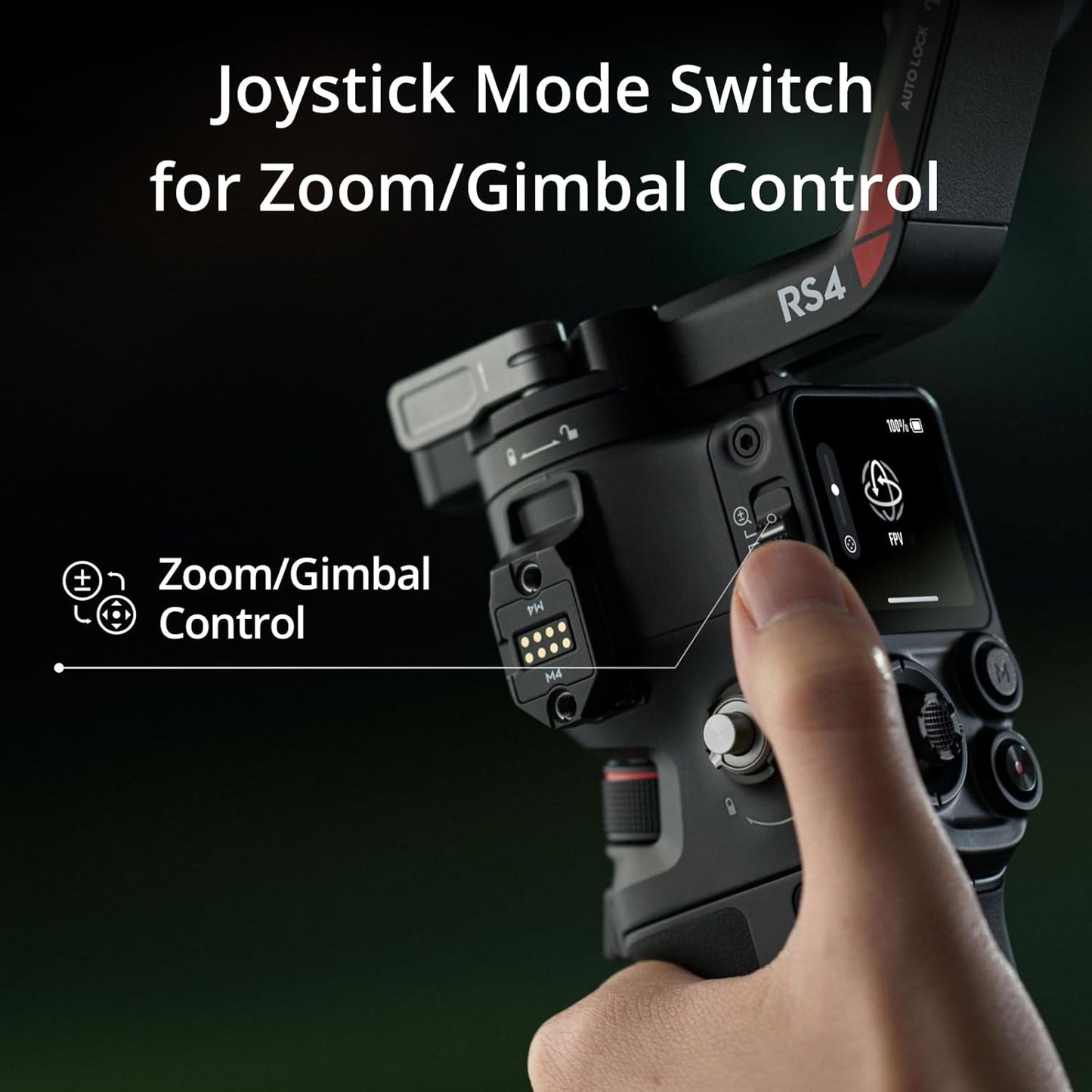 DJI RS 4 Combo, 3-Axis Gimbal Stabilizer for DSLR and Mirrorless Cameras Canon/Sony/Panasonic/Nikon/Fujifilm, Native Vertical Shooting, 2-Mode Switch Joystick, Teflon Axis Arms, with Focus Pro Motor