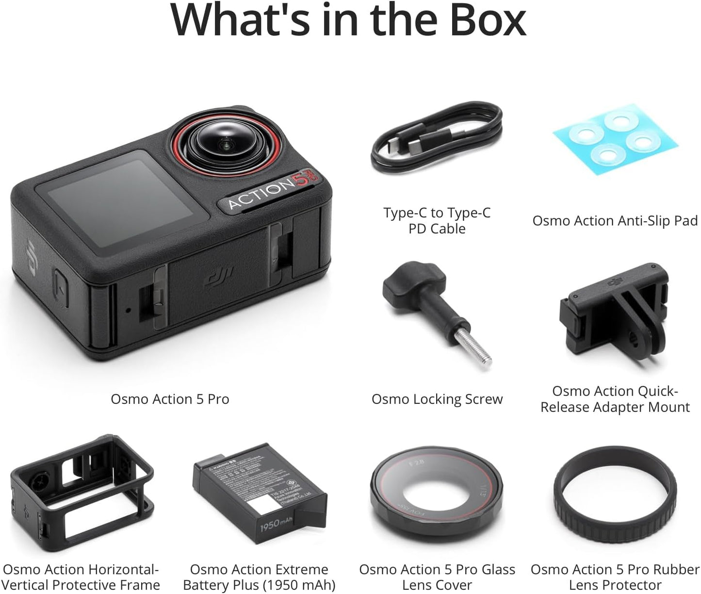 DJI Osmo Action 5 Pro Standard Combo, Waterproof Action Camera with 1/1.3-Inch Sensor,4K/120fps Video, Subject Tracking, Stabilization, Dual OLED Touchscreens, Action Camera 4K Perfect for Sports, Vlog