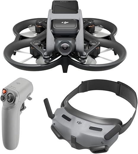 DJI Avata Explorer Combo, FPV Drone with Camera 4K, Super-Wide 155° FOV, Includes New RC Motion 2 and Goggles Integra Black, FAA Remote ID Compliant