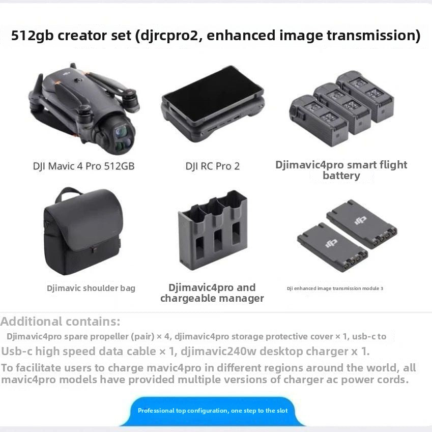 DJI Mavic 4 Pro Mavic 4 Pro Triple Camera Flagship Camera 108MP Omnidirectional Gimbal Drone