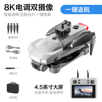 4Drc with Screen V34 Remote Control Gps Return Brushless Motor Aerial Photography High-Definition Aerial Photography Boy Foldableing Remote Control Aircraft