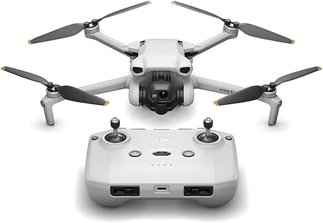 DJI Mini 3 Fly More Combo (DJI RC), Drones with Camera for Adults 4K, 3 Batteries for 114-min Flight Time, Vertical Shooting, 32800ft (10km) Video Transmission, Lightweight Mini Drone for Beginners